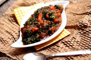 African Cuisine kale efo