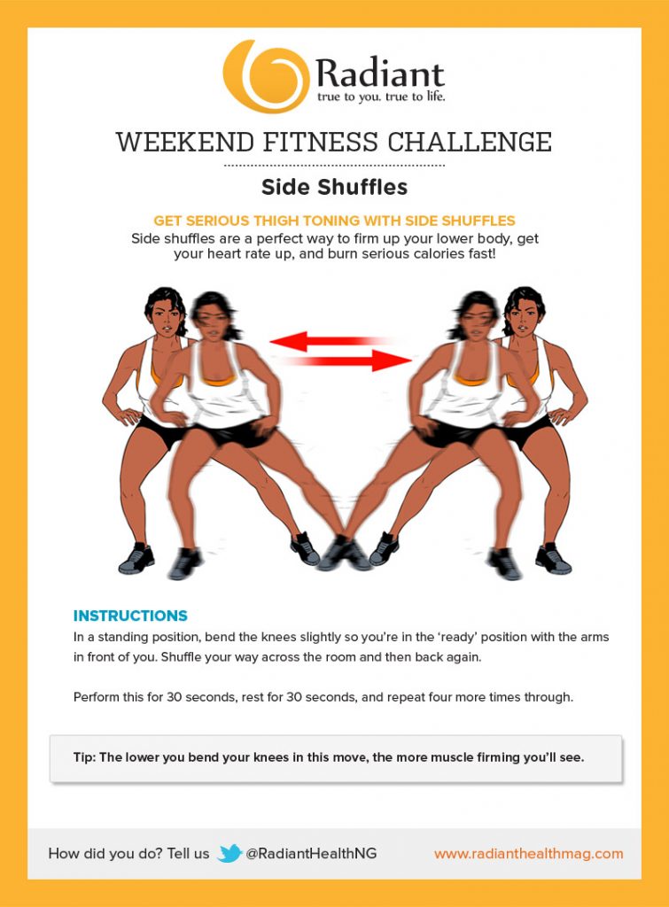 side shuffle exercise