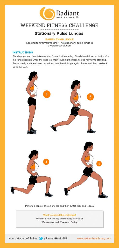 Stationary Pulse Lunges 