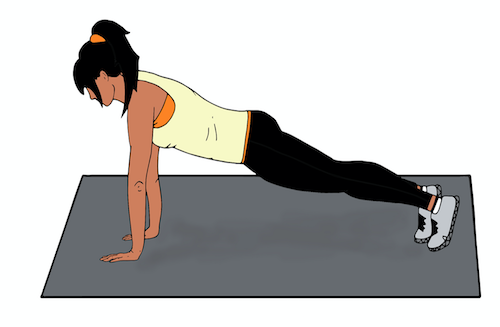 Plank step online ups