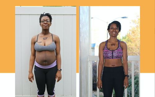 Before & After Post-Parturm Body Transformation