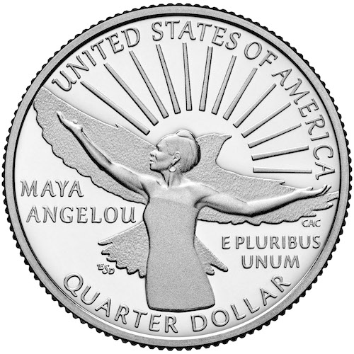 Maya Angelou, First Black Woman On the US Quarter Coin