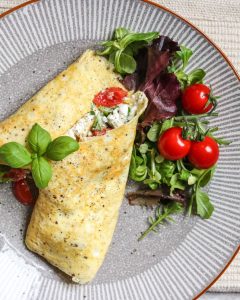 cottage cheese egg omelette